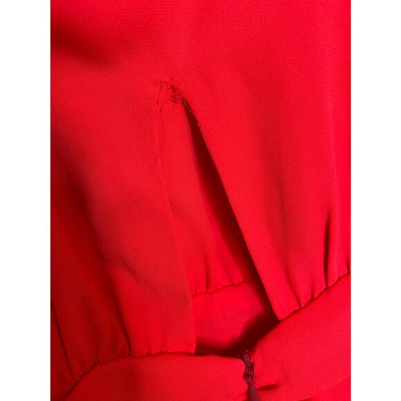 krisa Tie Waist Surplice Mini Dress Desire XS - Picture 10 of 10